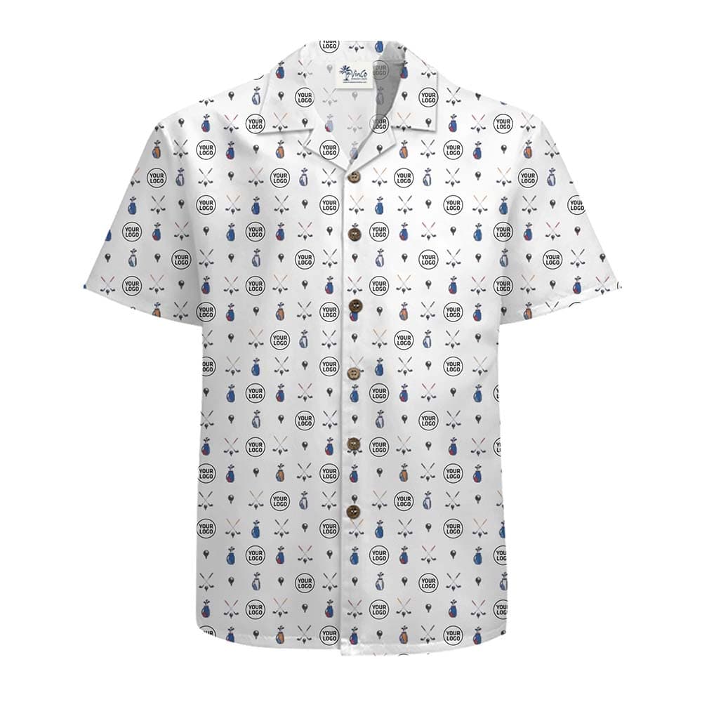 Personalized Golf Club Button Up Shirt With Your Logo Printed