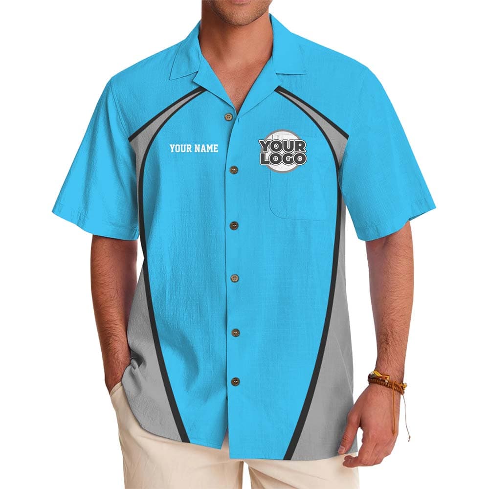 Professional Team Custom Logo Hawaiian Shirt With Preview