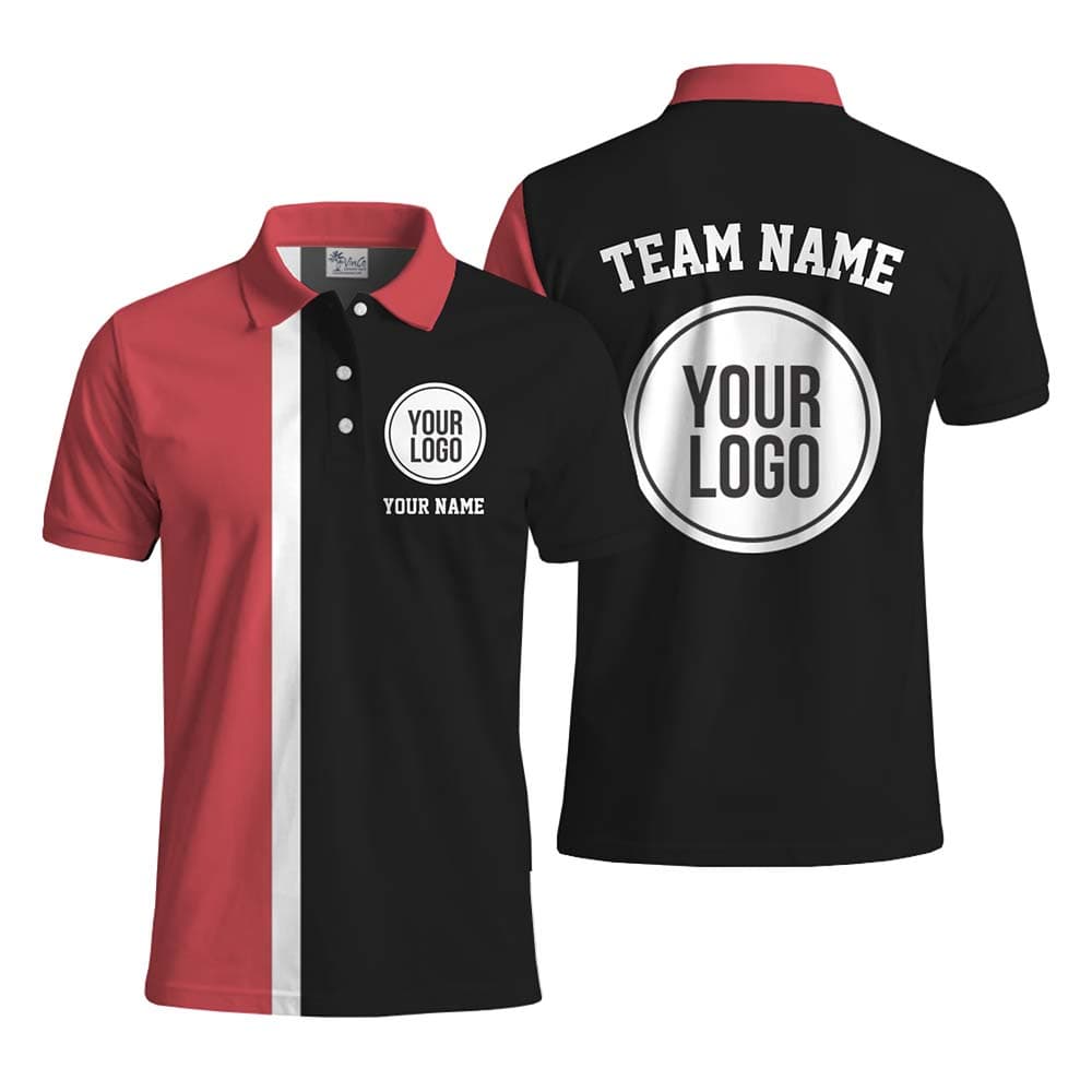 Signature Custom Logo Color Block Polo Shirt