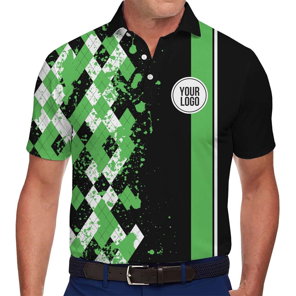 Splatter Classic Custom Logo Polo Shirt With Preview
