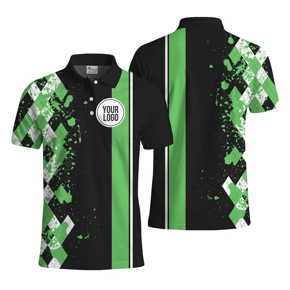 Splatter Classic Custom Logo Polo Shirt With Preview