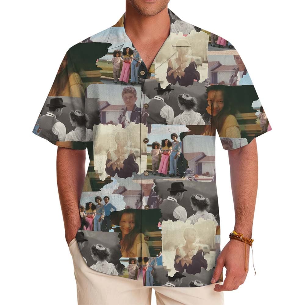 Vintage Memories Custom Photo Hawaiian Shirt