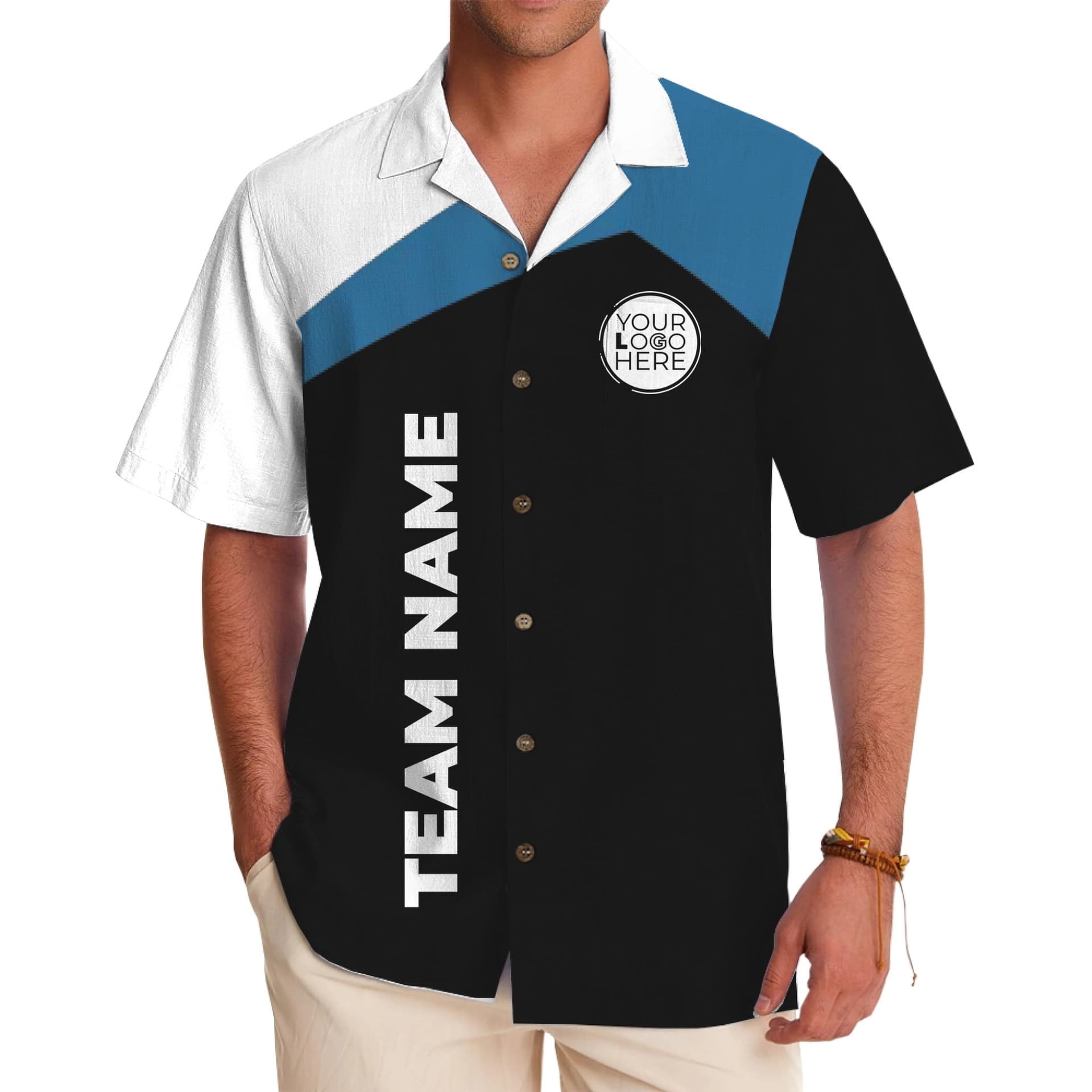 Custom Company Logo Uniform Hawaiian Shirt