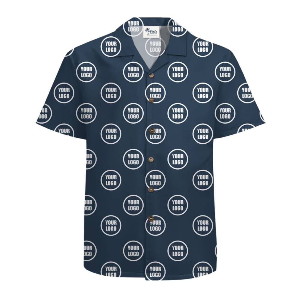 All Over Print Custom Logo Hawaiian Shirt With Live Preview