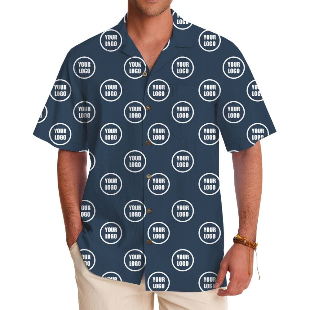 All Over Print Custom Logo Hawaiian Shirt With Live Preview