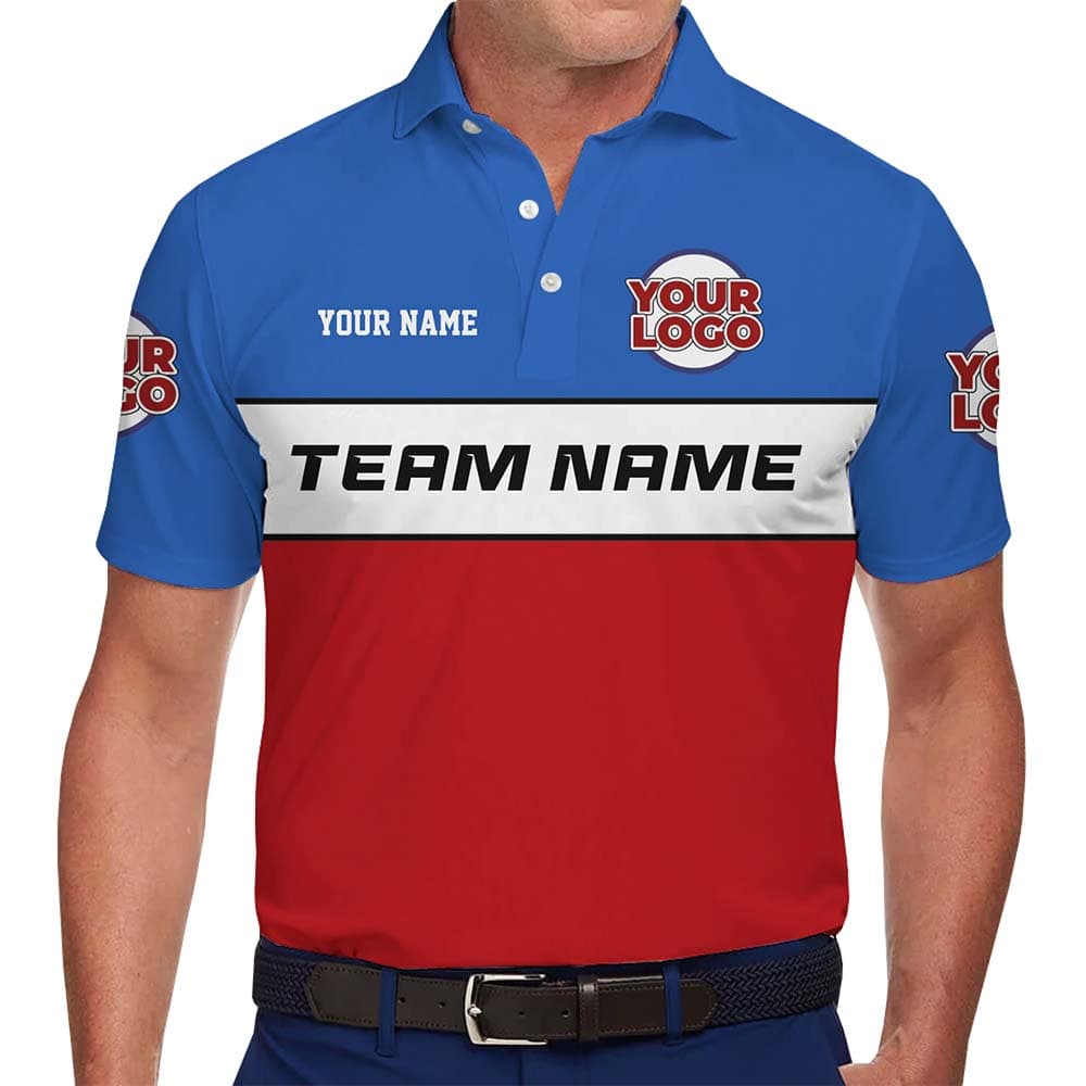 Custom Team Club Polo Shirt with Logo and Name