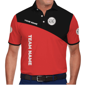 Custom Team Logo Color Block Polo Shirt