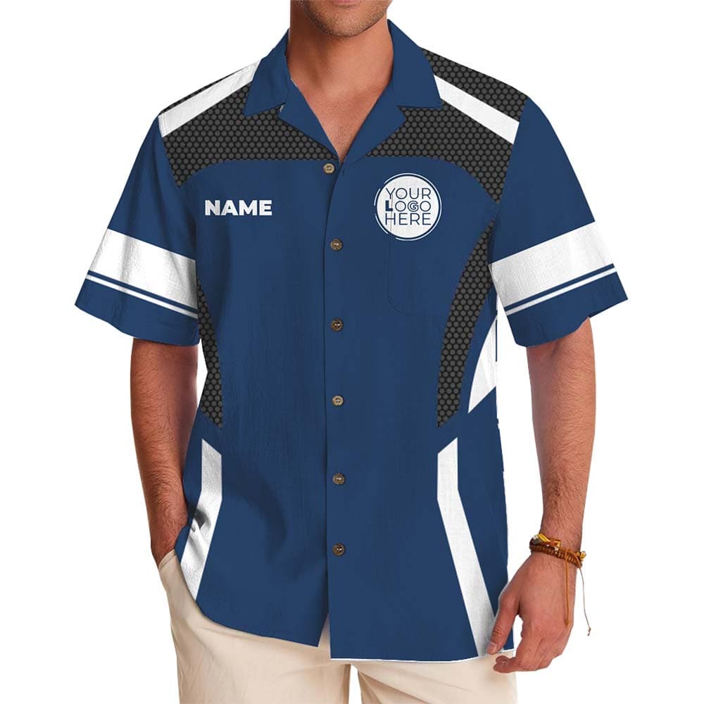 Performance Team Hawaiian Shirt with Custom Logo