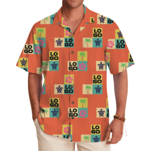 Retro Tropical Icon Patch Hawaiian Shirt