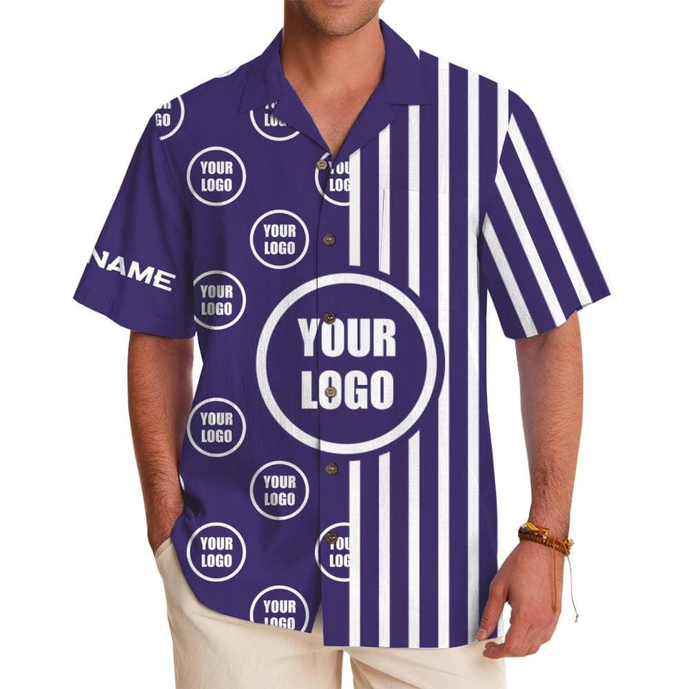 Unique Custom Logo Hawaiian Shirt With Live Preview