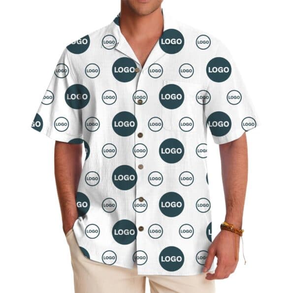 Custom Hawaiian Shirt For Teams Up To Two Logos