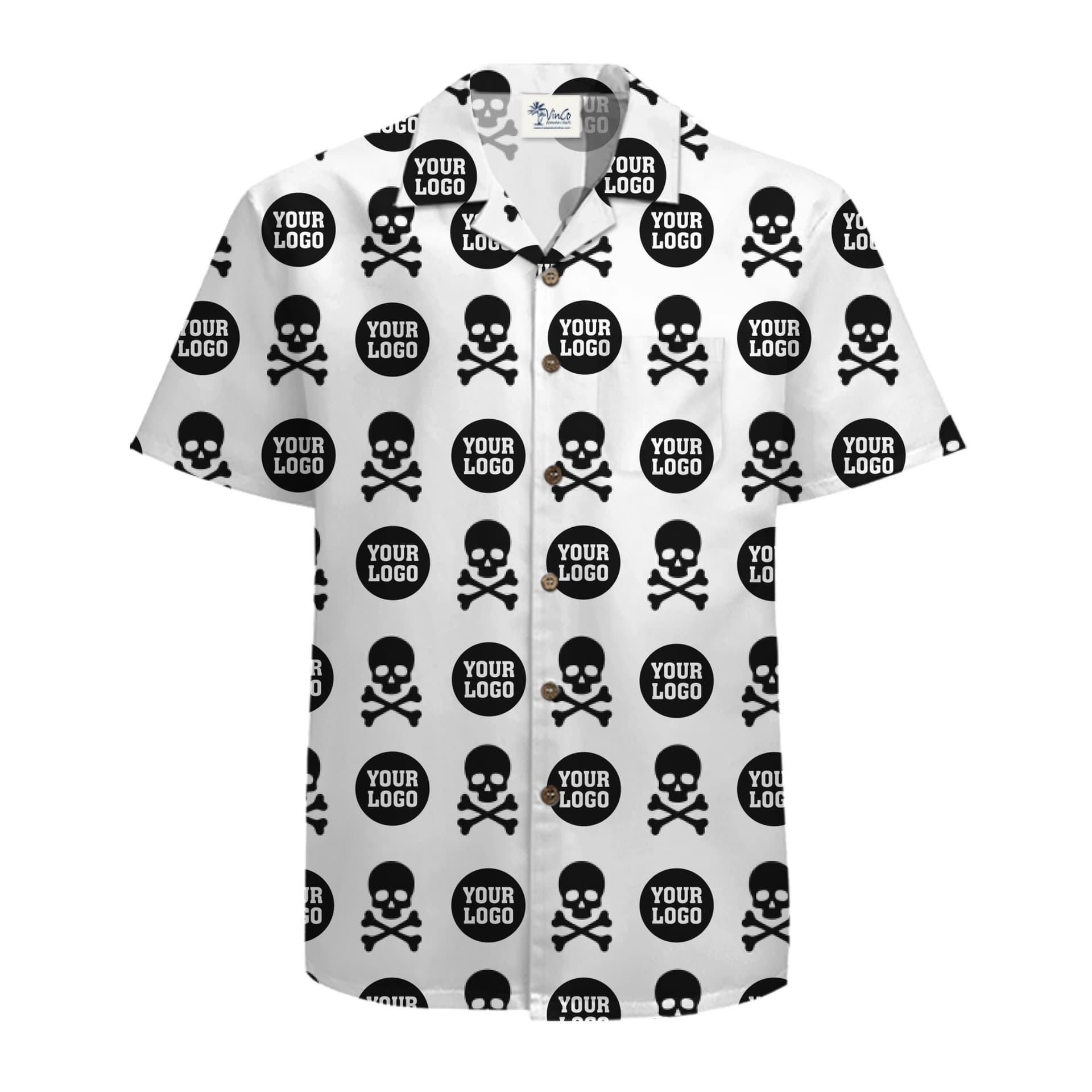 Custom Hawaiian Shirt Logo Halloween Skull