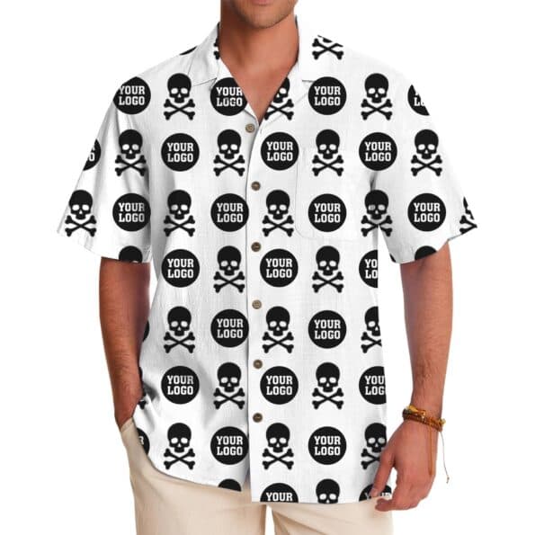 Custom Hawaiian Shirt Logo Halloween Skull