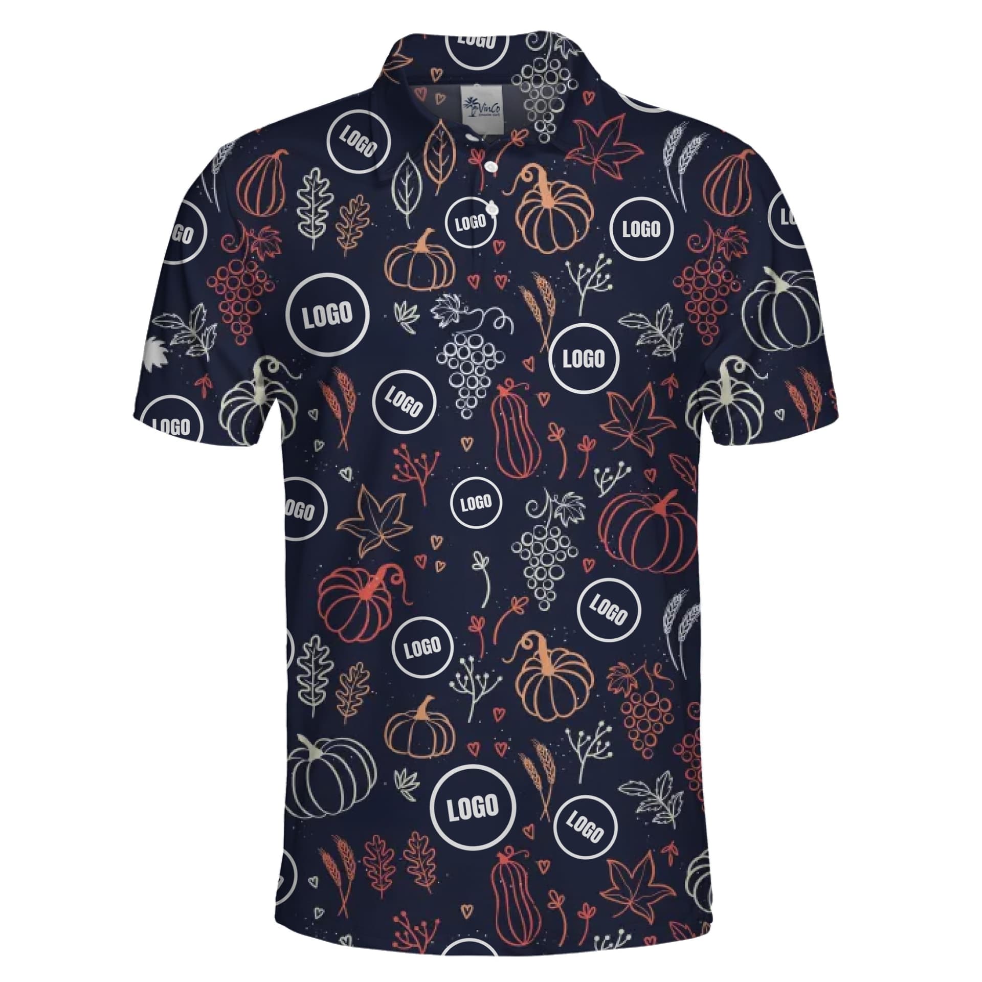 Custom Logo Halloween Polo Shirt for Family & Teams