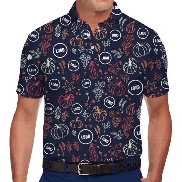 Custom Logo Halloween Polo Shirt for Family & Teams