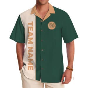 Custom Logo Split Panel Hawaiian Shirt