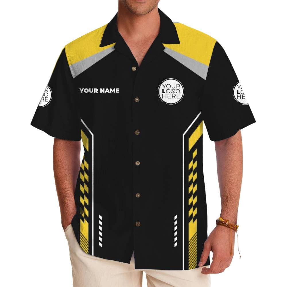 Custom Racing Stripe Hawaiian Shirt