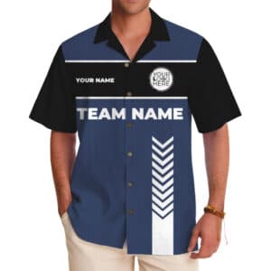 Custom Sport Stripe Hawaiian Shirt
