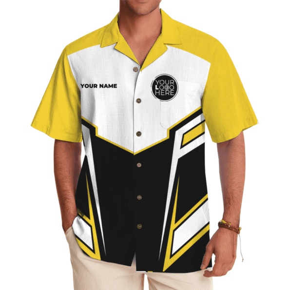 Hawaiian Custom Logo Business Team Shirt