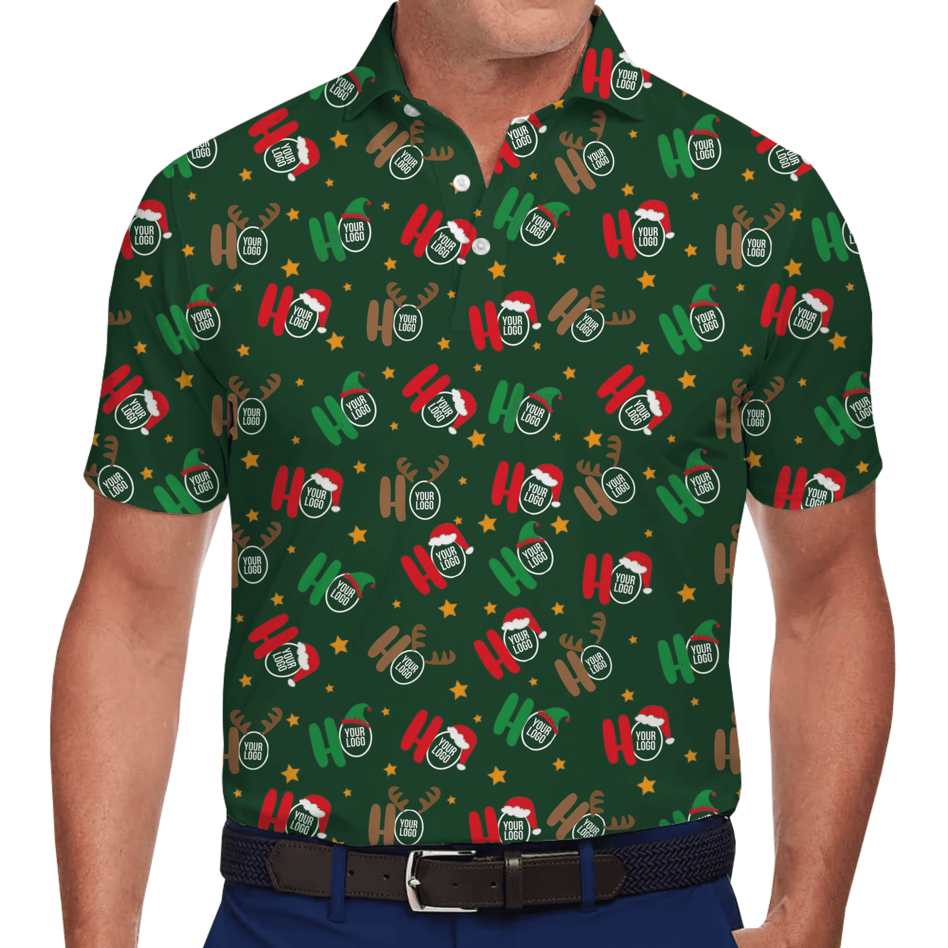Logo Custom Christmas Party Polo Shirt