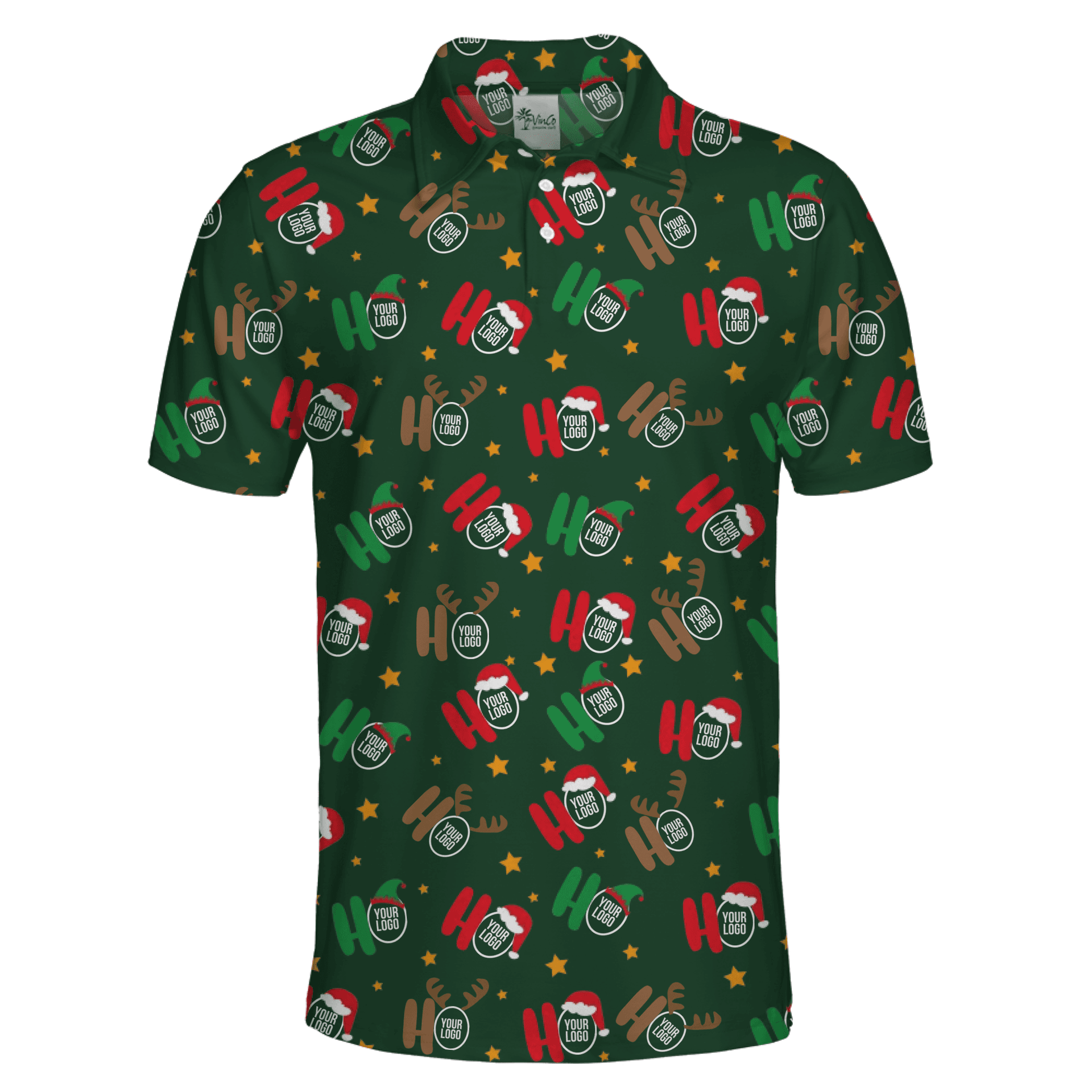 Logo Custom Christmas Party Polo Shirt