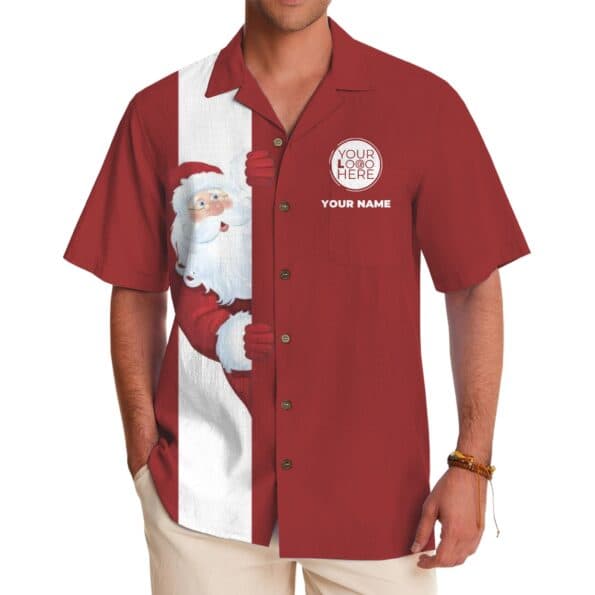 Merry Aloha Hawaiian Custom Logo Shirt
