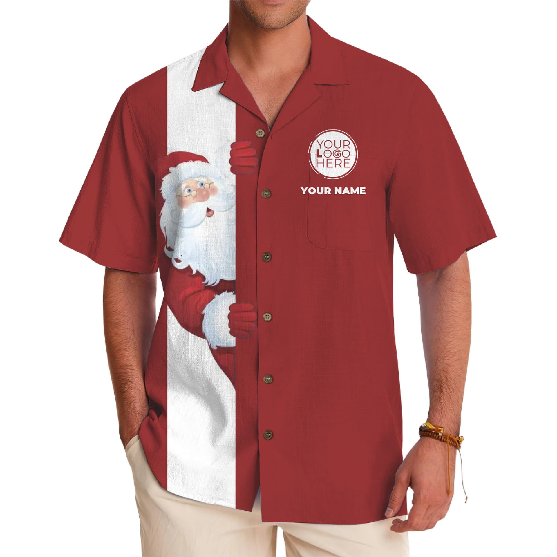 Merry Aloha Hawaiian Custom Logo·Shirt