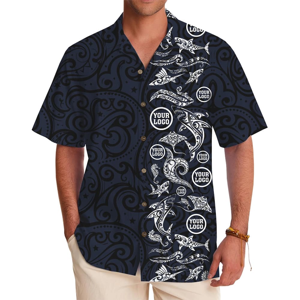 Pacific Signature Custom Logo Hawaiian Shirt3