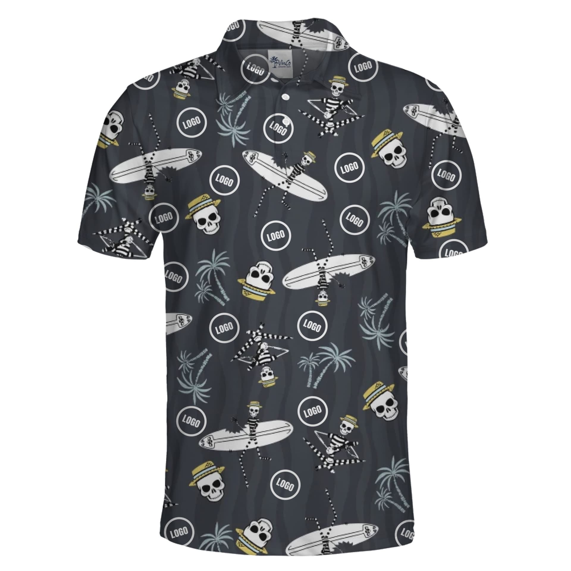 Spooky Halloween Polo Custom Logo Shirt